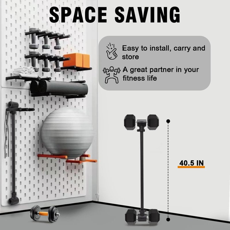Upgraded Dumbbell Barbell Converter Bar - Transform Dumbbells into Barbell, Adjustable Weights, Up to 200 lbs, Suitable for Home Gym Fitness