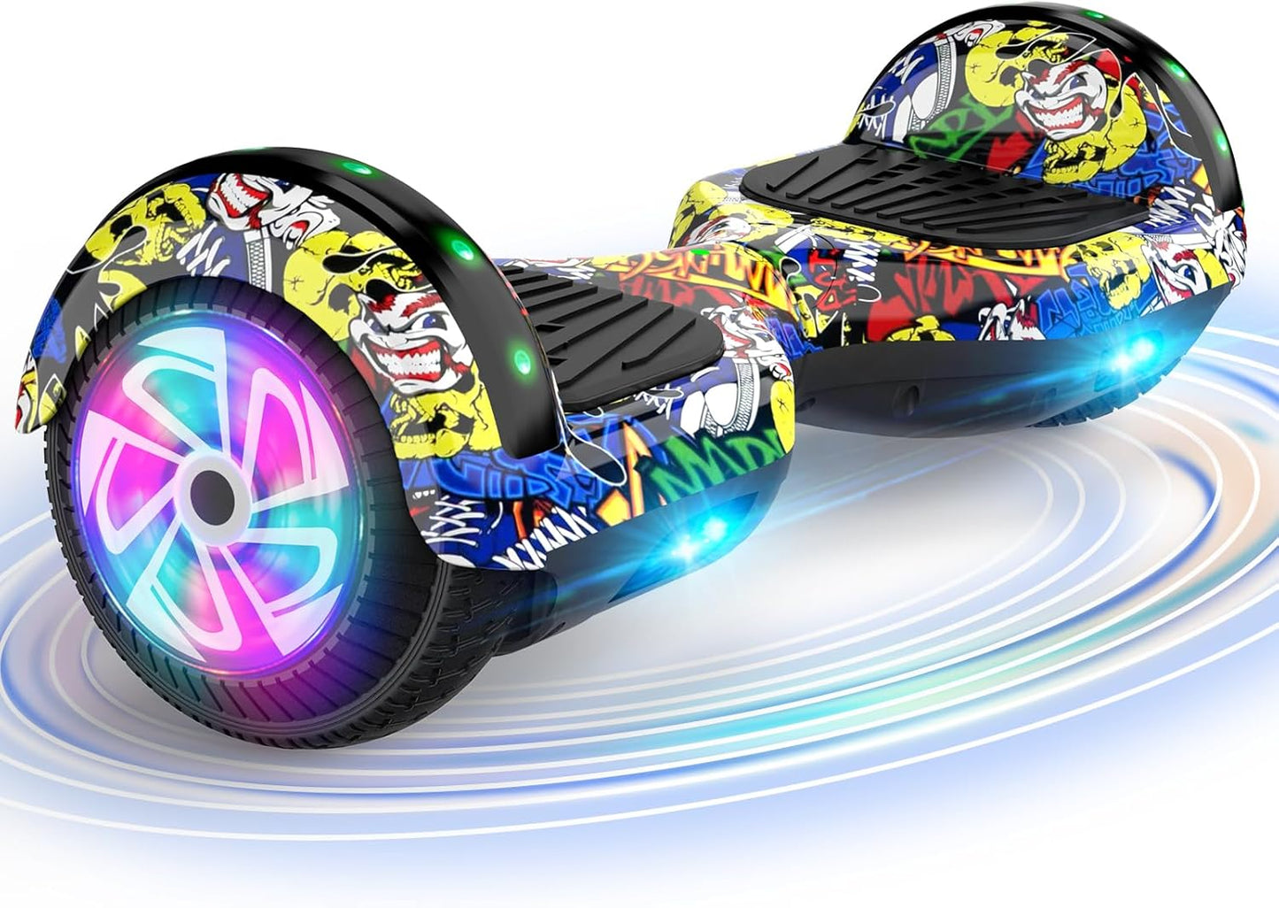 CBD Scooter - Colorful LED Lights, Dual 300W Motor, 6.5” Wheels | Fun for Kids & Adults