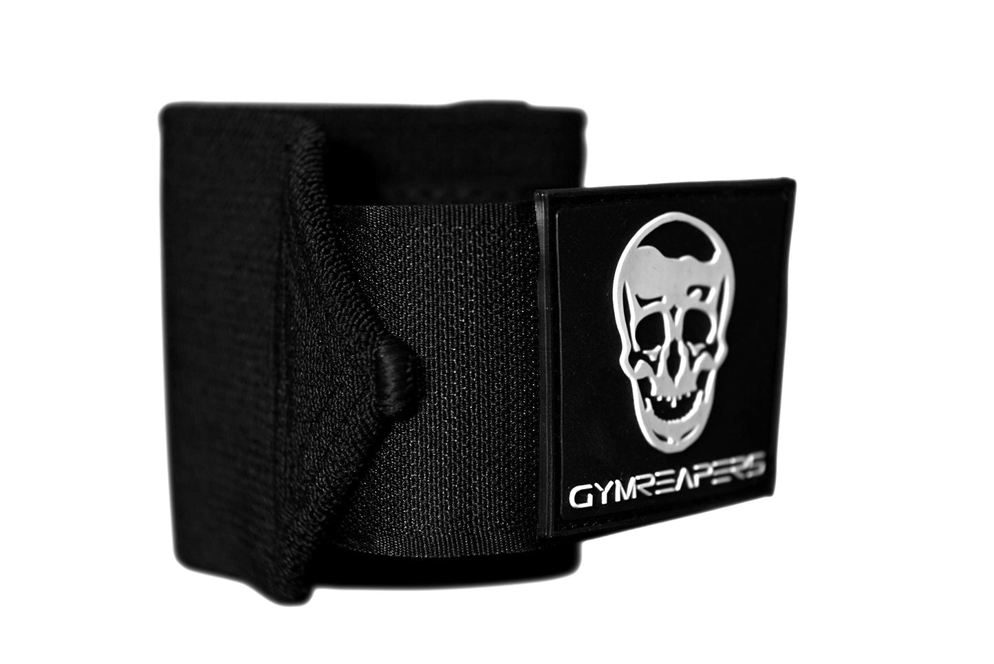 Gymreapers Wrist Wraps Weightlifting - Stiff Heavy Duty 18" Wraps with Thick Thumb Loop for Powerlifting, Bodybuilding, Cross Training, & Heavy Presses (Black - 18")
