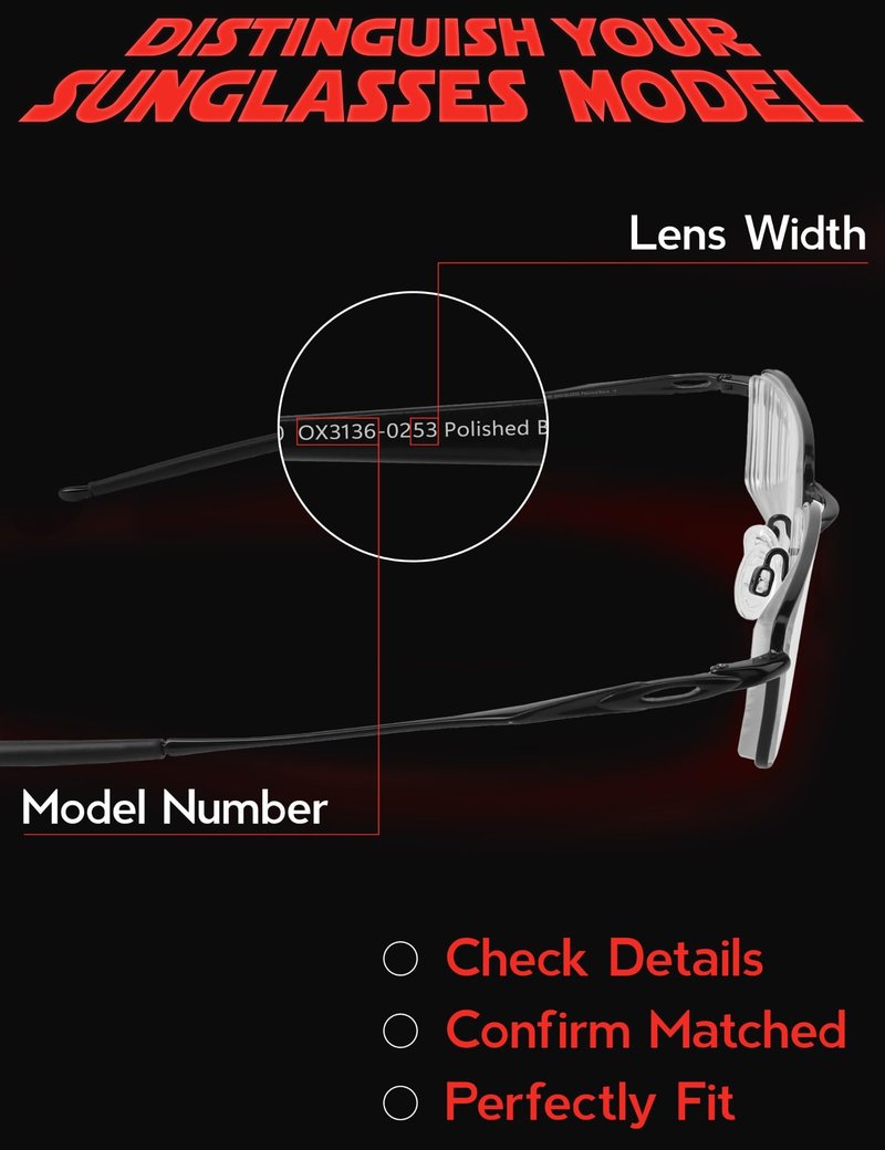 Fiskr Polarized Clip-On Sunglasses Flip Up Anti-Glare UV Protection Glasses for Oakley Top Spinner 4B OX3136 53mm - Compact Fit - Classic Black