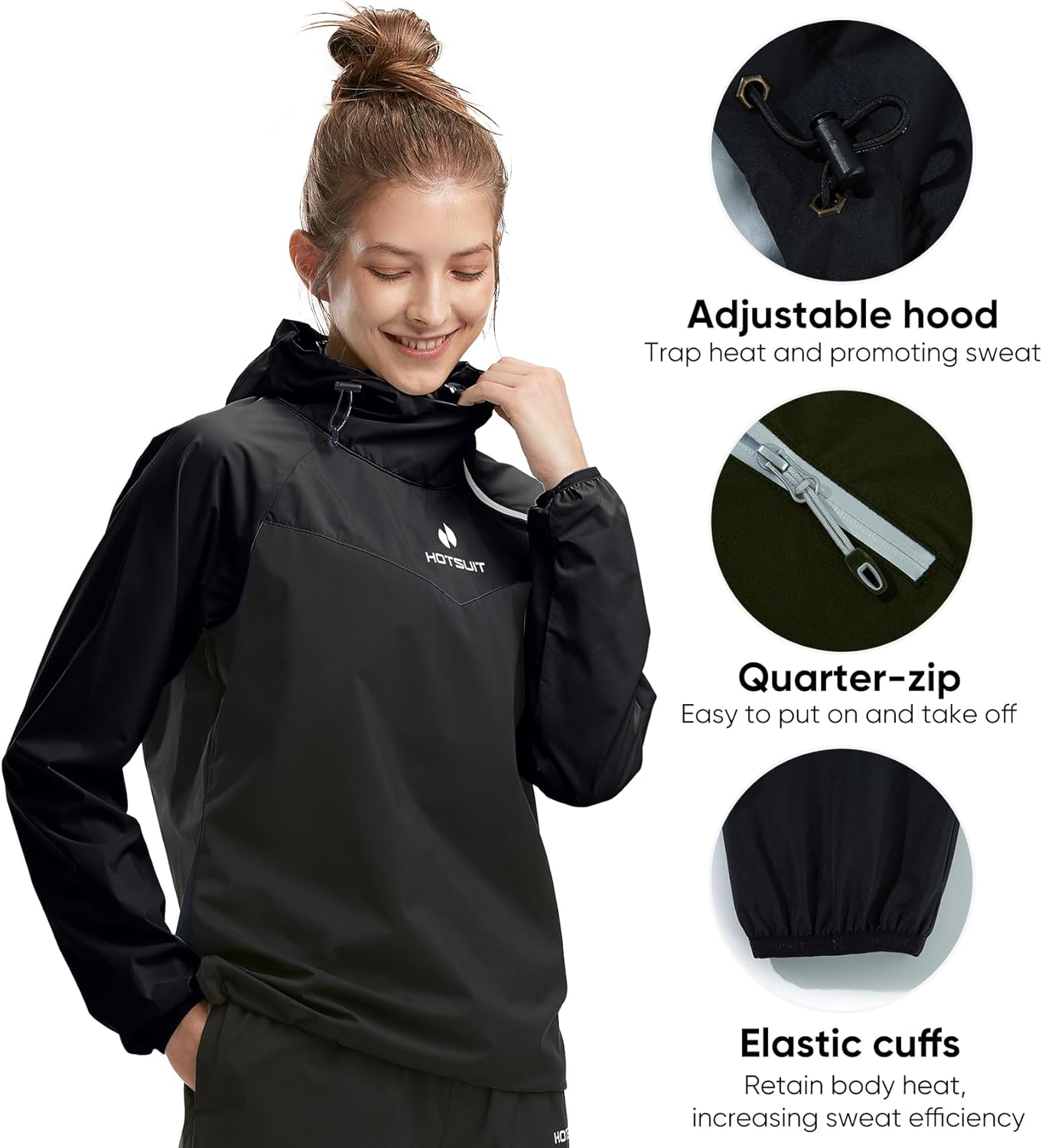 Sauna Suit for Women - Anti-Rip Sweat Jacket & Pants for Weight Loss | Odorless Workout Gear