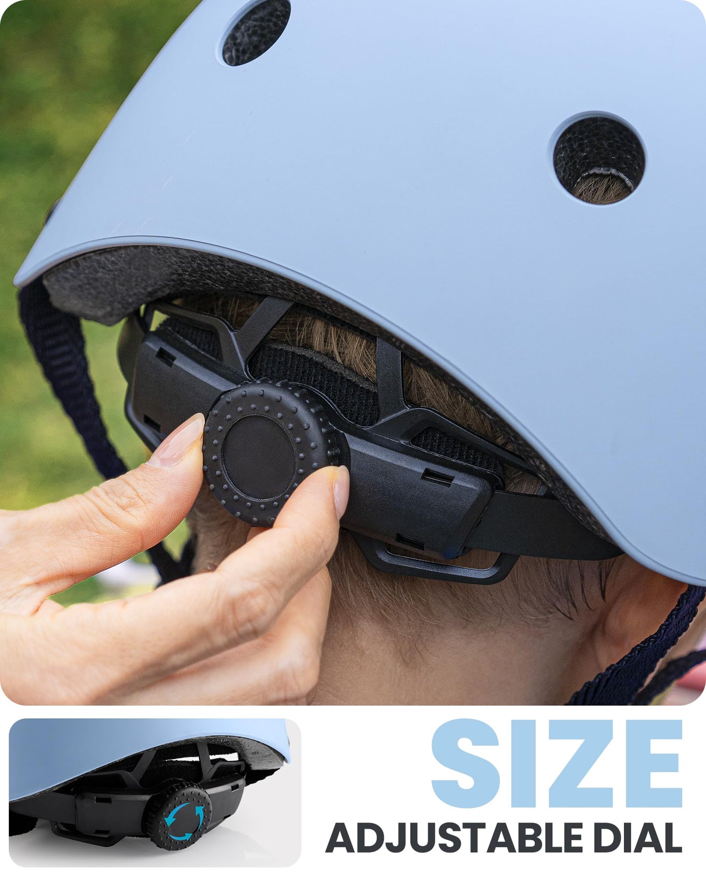 OutdoorMaster Kids Bike Helmet, Adjustable for Cycling & Skating