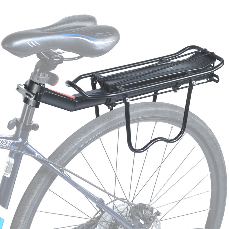 Lumintrail Bike Cargo Rack, Seatpost Mounted Bicycle Luggage Carrier with Side Tire Guards, for Trunk Bags and Pannier Bags, 20 LBs Weight Capacity