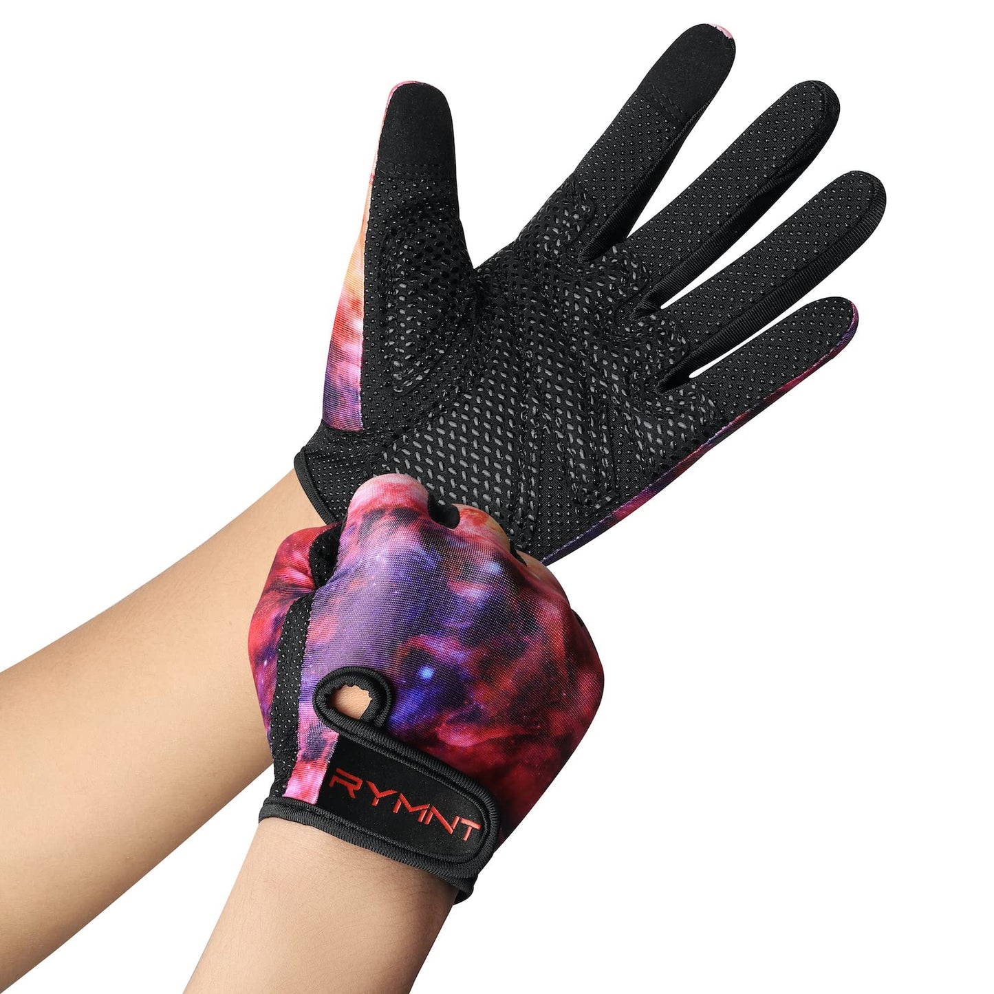 ZEROFIRE Full Finger Workout Gloves for Women Men - Weight Lifting Gloves with Full Cover Palm Protection & Extra Grip for Gym,Weightlifting,Fitness,Exercise,Training.Cycling.Galaxy-Small