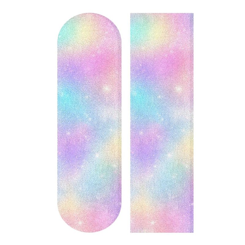 SUABO Background with Pink Glitter Hearts Skateboard Grip Tape Sheet Scooter Deck Sand Paper 9" x 33"