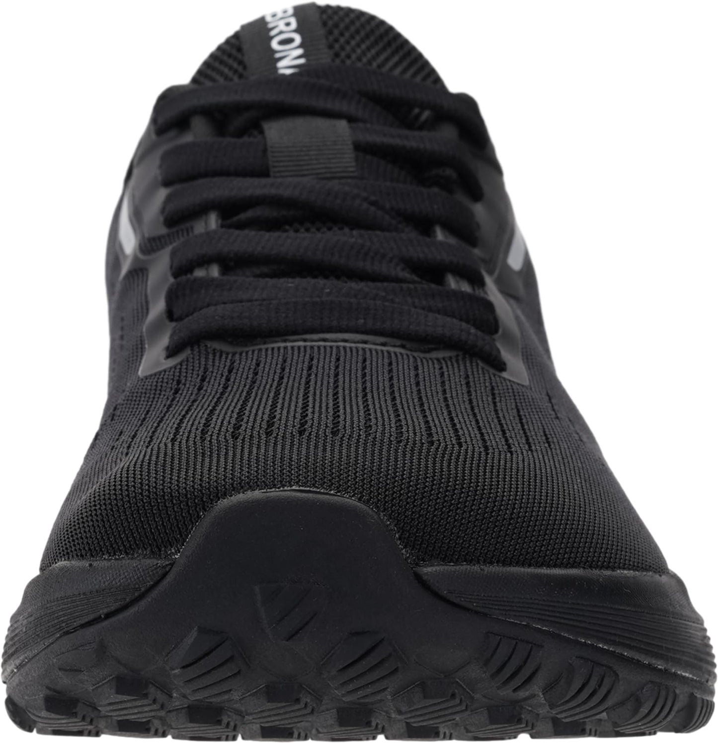 BRONAX Wide Toe Box Shoes for Men Lightweight Road Running Training Cushioning Athletics Sneakers Size 10w Lace up Breathable Walking Gym Sports Footwear All Black 44