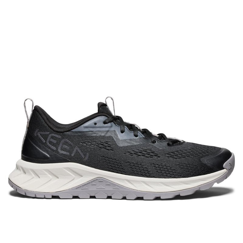 KEEN Men's Versacore Speed Breathable Vented Comfortable Hiking Shoes, Black/Steel Grey, 10.5