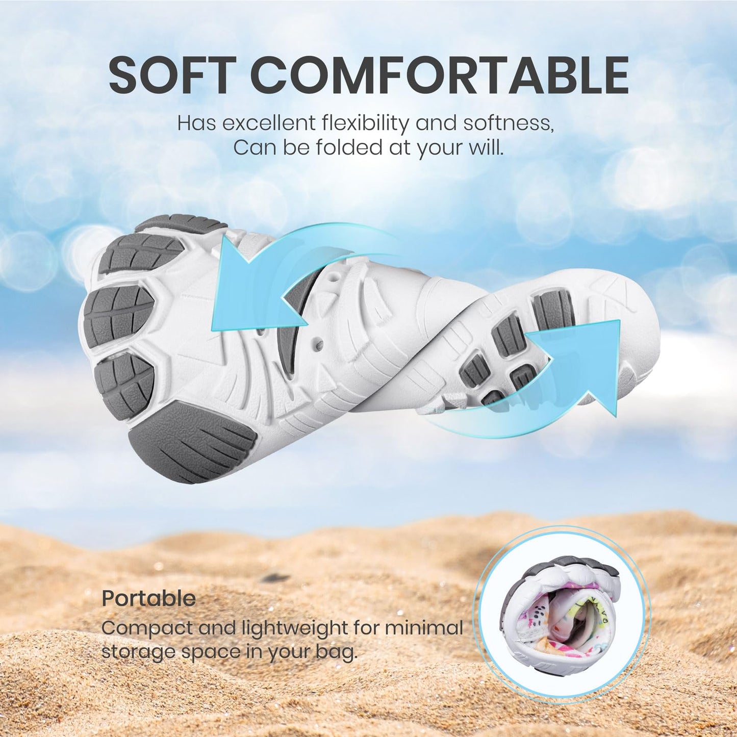 SEEKWAY Barefoot Water Shoes for Kids - Wide Toe Box and Quick-Dry Sand Shoes Toddler for Hiking Swim Beach Pool Kayak Sport Accessories, Camping Essentials Non-Slip for Boys Girls Sizes