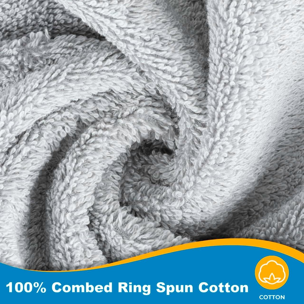 Kaufman - 2 Piece 100% Cotton Bath Towel Set Custom Embroidered | 54 x 30 in | 2 Luxury Bath Towels | Highly Absorbent & Quick Dry Towel | Thick & Soft Premium Bath Towels for Bathroom