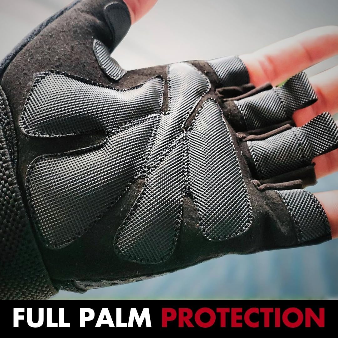 Fit Active Weight Lifting Gloves with Wrist Wraps - Ventilated Gym Workout Gear for Men & Women