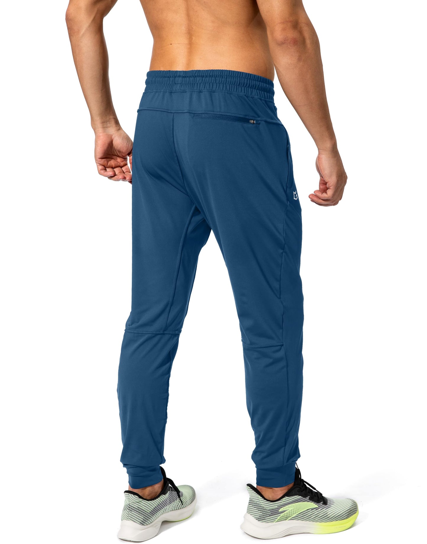 G Gradual Men's Sweatpants with Zipper Pockets Athletic Pants Traning Track Pants Joggers for Men Soccer, Running, Workout(Dark Blue,XS)