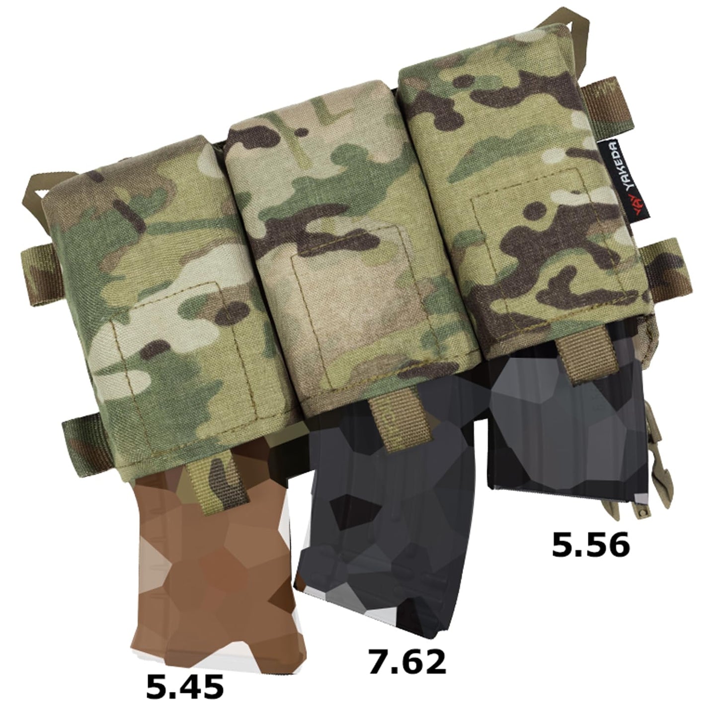 YAKEDA Tactical Chest Mini Rig with UTX Buckles,Molle Modular Micro Chest Mini Rigs (CP)