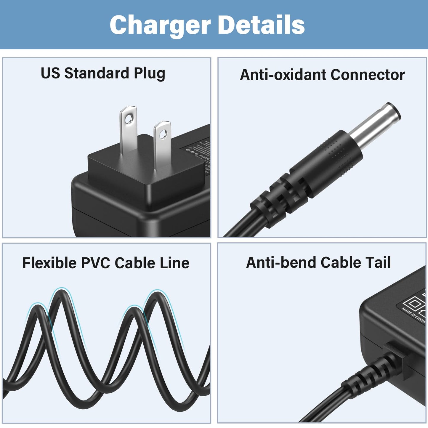 9V Power Cord for Schwinn 270 Recumbent Bike Charger Fit for Schwinn Exercise Bike 170 230 101 130 150 202 220 230 240 430 460 A10 A20, 6FT AC DC Power Adapter for Schwinn Bike with UL, HIENADTOR