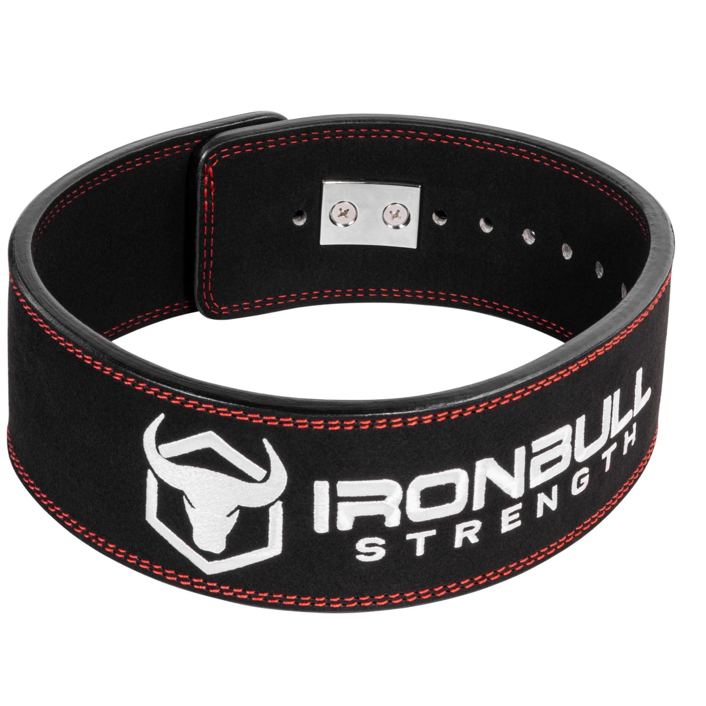 Powerlifting Lever Belt - 10mm or 13mm Weight Lifting Belt (USPA & IPL Approved) for Heavy Weightlifting - Lower Back Leather Support for Deadlifts and Squats (Large, 13mm - All Black)
