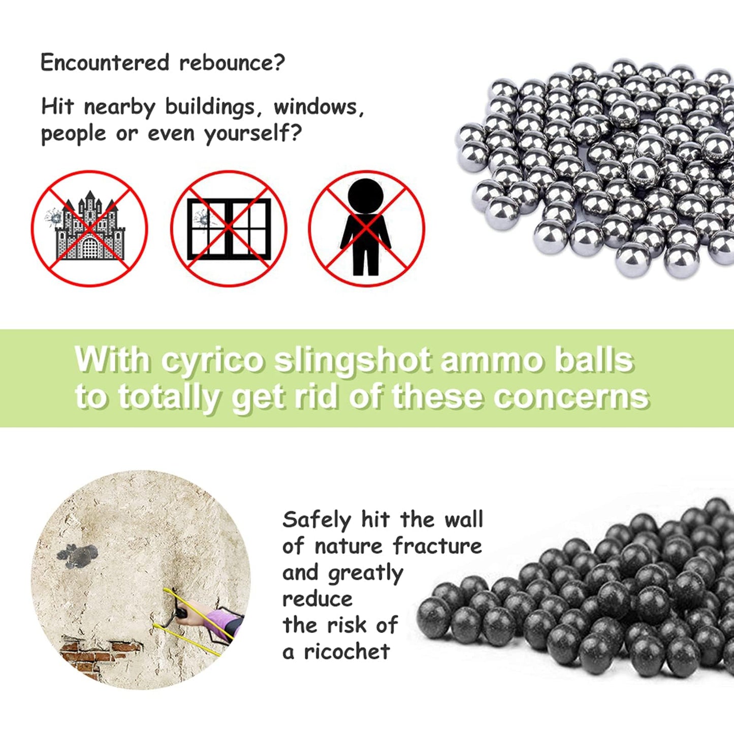 Slingshot Ammo, Natural Clay Slingshot Ammo Biodegradable Environment Friendly, 3/8 Inch Sling Shot Hard Clay Balls 9-10mm for Hunting and Shooting Target Practice, Comes with Storage Bag