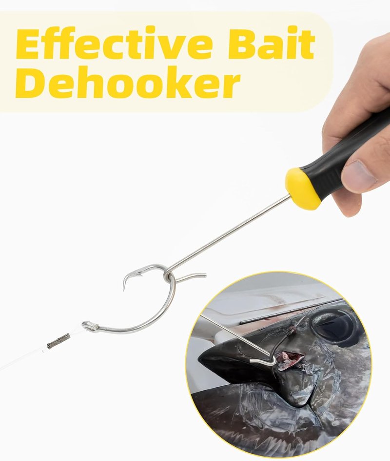 Dehooker Portable Stainless Steel Fishing Hook Remover - Durable 7.69in Bait Tool