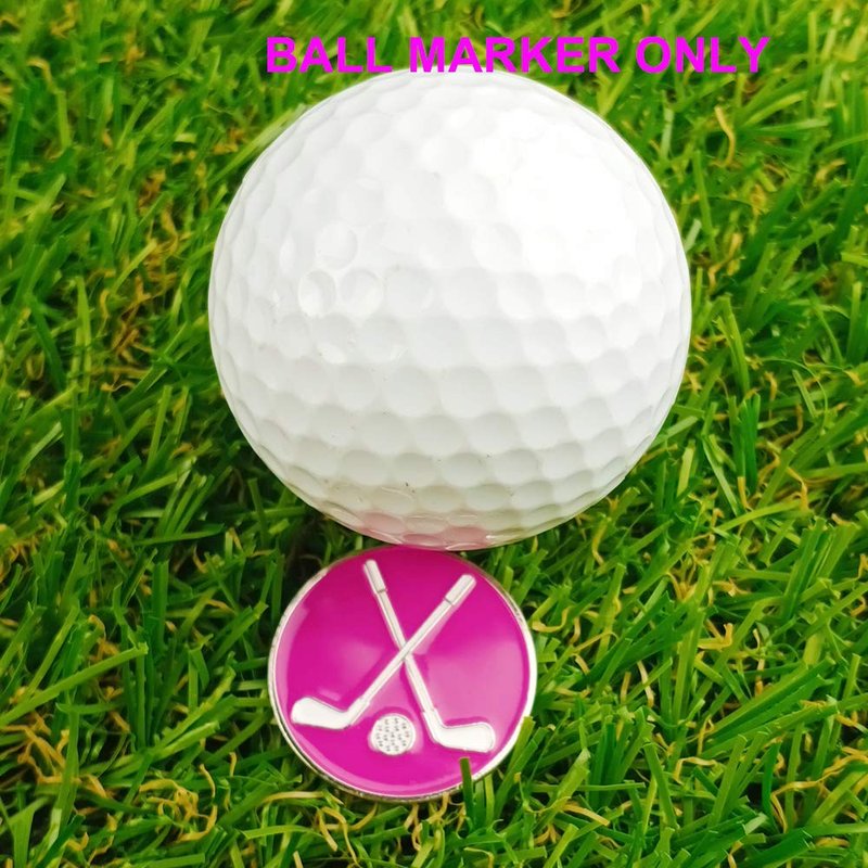 GOLTERS Golf Ball Markers with Hat Clips Value Sets for Men Women Golfer, Removable Attaches Easily to Golf Cap Premium Gifts (Mixed 4 Ball Markers)