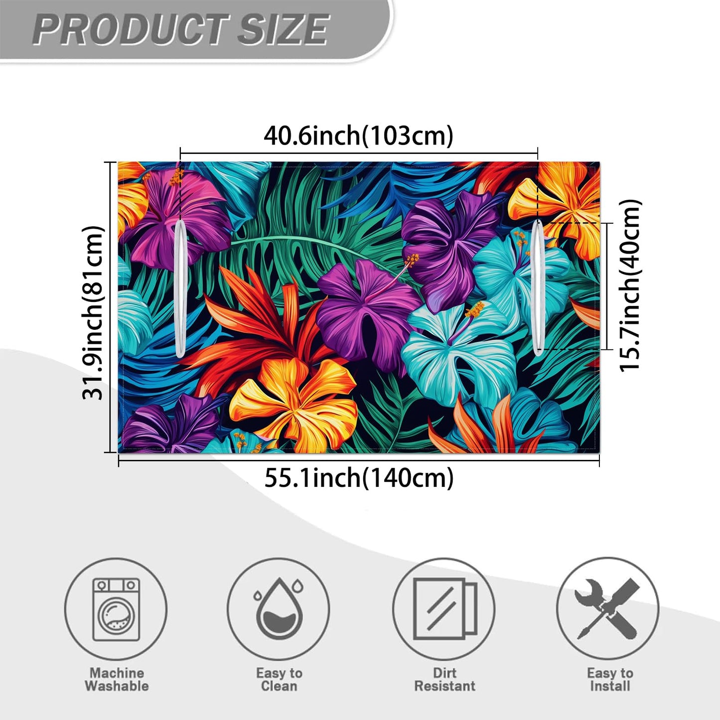 AQQA Golf Cart Seat Covers, Purple Tropical Leaves Golf Cart Seat Towel Blanket, Golf Accessories, Golf Cart Seat Towel Blanket Fits All 2-Seat Golf Carts, 55"x 32"