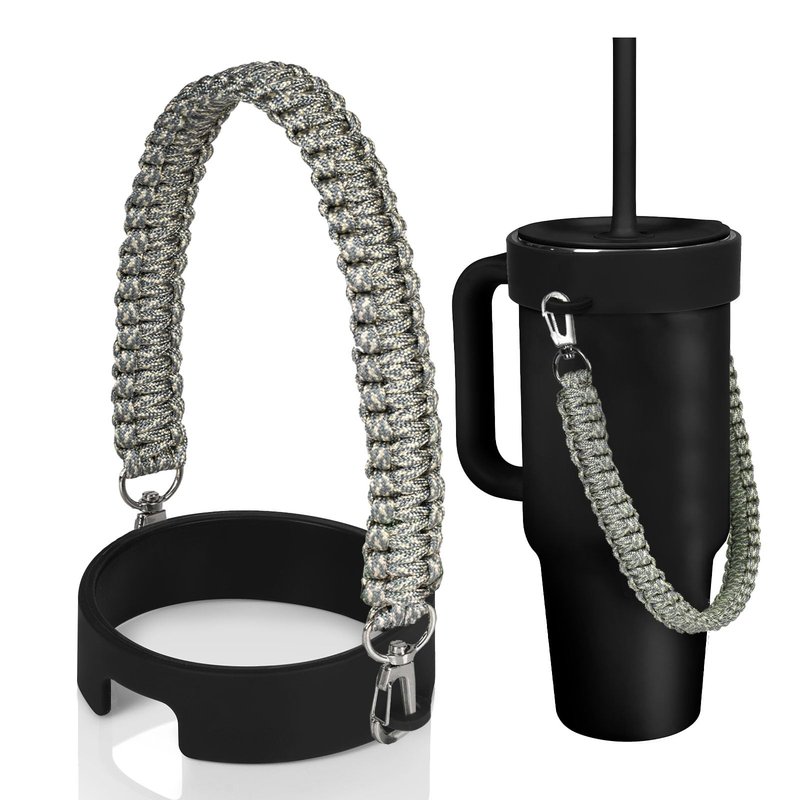 Greant Water Bottle Handle for HydroFlask Tumbler Handle 40oz & 32oz, Strap for HydroJug 40oz Tumblers, Tumbler Carrier for BruMate 40 oz, Agave