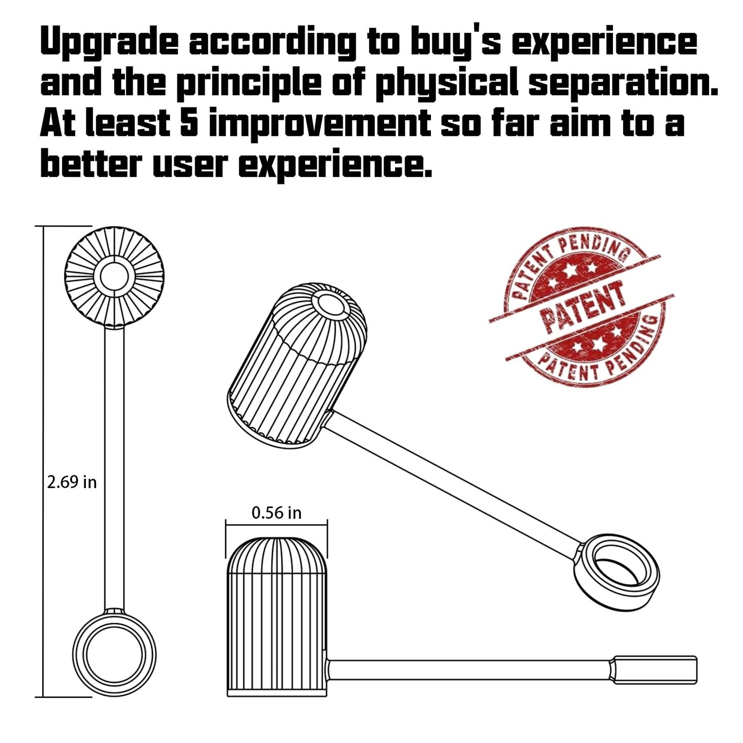 Adjustable Straw Cover for All Brand of Stanley, Simple Modern, Yeti, Owala, Hydro Flask, Reduce, Maars, Meoky, MaxBase, Beast, Hydrapeak and so on, Diameter 6mm-10mm, BPA Free, Dishwasher safe