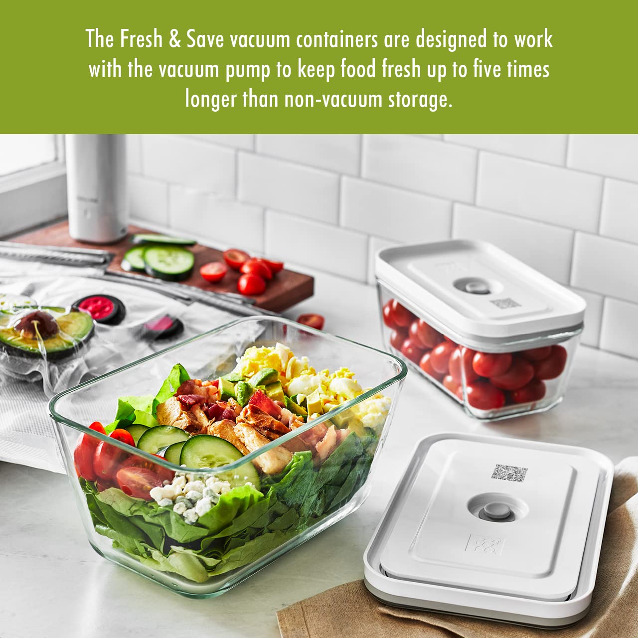 Zwilling Fresh & Save 3-Pc Glass Food Storage Container Set