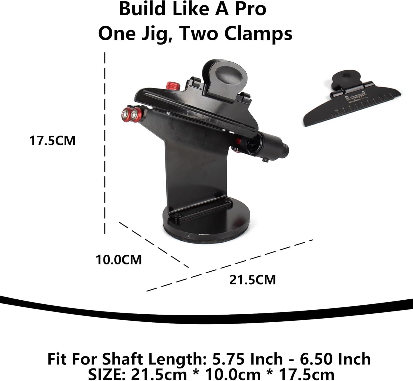 Iron Fletching Jig - Right Helical & Straight Clamps for DIY Archery Arrow Repair | Tool Kit