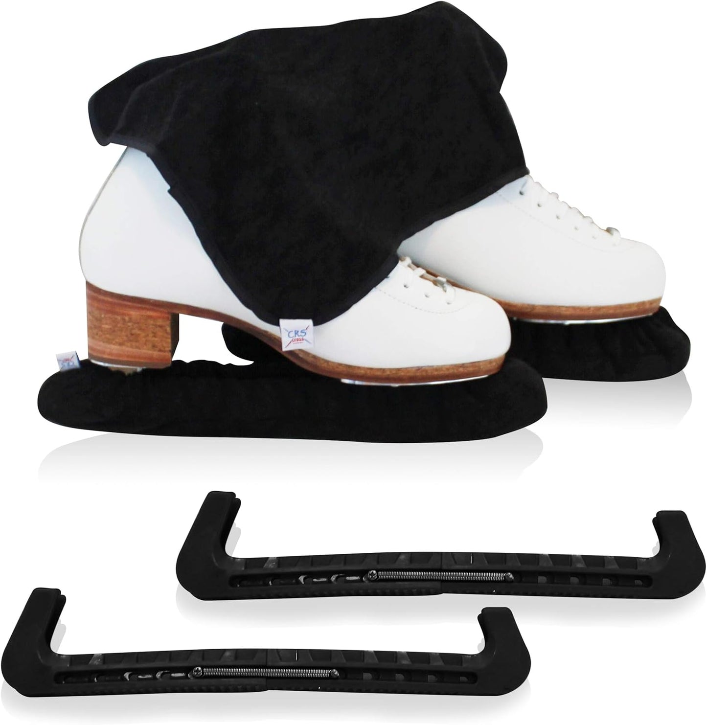 CRS Cross Skate Guards - Ice Skating Blade Covers & Soakers Gift Set | Perfect for Figure Skating & Hockey