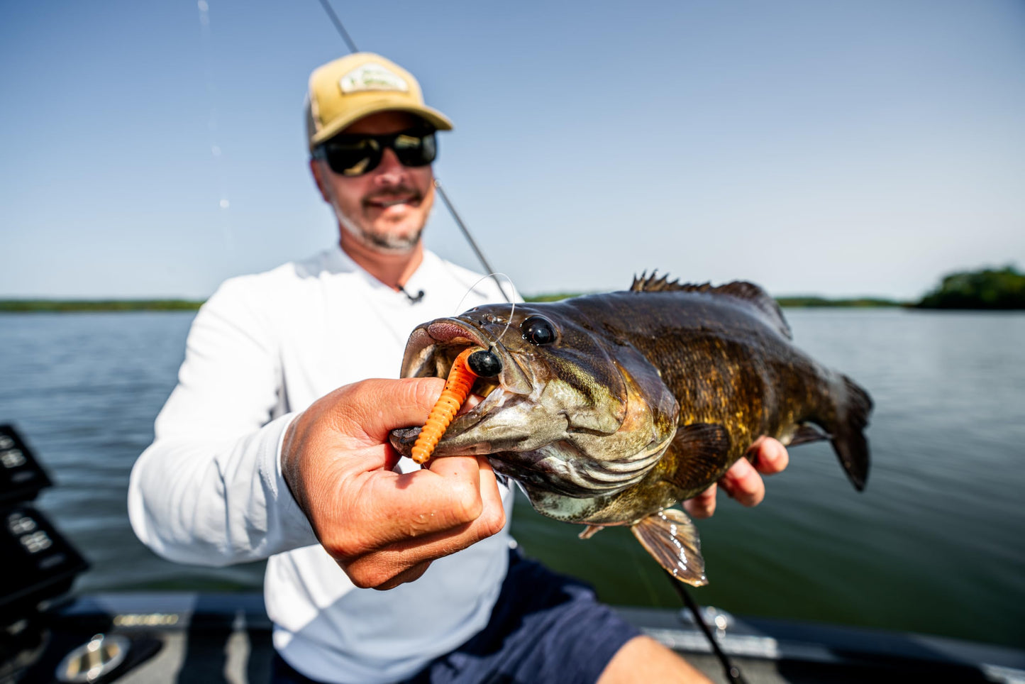 CrushCity Ned BLT Soft Plastic Ned Rig Stick Bait, Compact Finesse Worm for Mushroom Jig Heads & Pressured Bass, 3", Watermelon Red