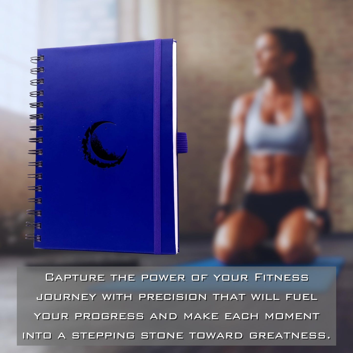 The Eclipse Log, Fitness Planner, A5 Hardcover Workout Journal. Exercise Log Book For Men and Women, Track and Plan Workouts Daily With Organization.