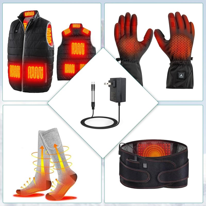 7.4V Li-Polymer Battery，for Savior Snow Deer Sun Will Heated Gloves Socks Hats Vest Mittens Heating Pad 8.4V Dual Port Charger SWB01 SWB03 2200 3000 3500mAh Rechargable Lithium Polymer Batteries