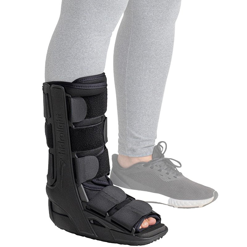 HIDROLIGHT Short Walking Boot – Adjustable Ankle Brace for Foot and Ankle Support – Fits Left and Right – Black, M