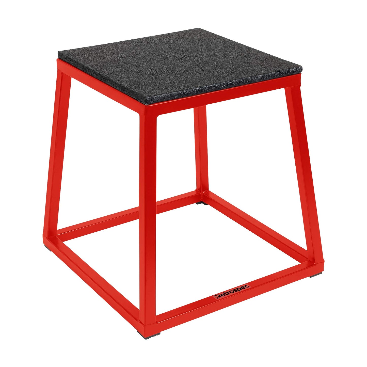 Retrospec Leap Plyo Box for Home Gym Plyometric Jumping Exercises, 12" 18" 24" 30" Set Red