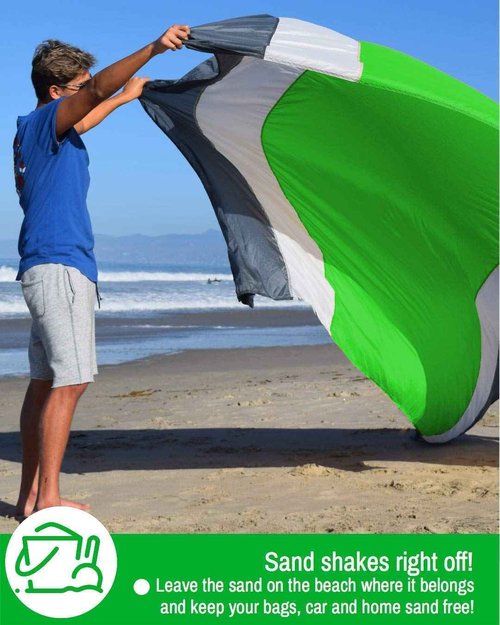 ECCOSOPHY Sandproof Beach Blanket and Quick Dry Microfiber Beach Towel Collection.