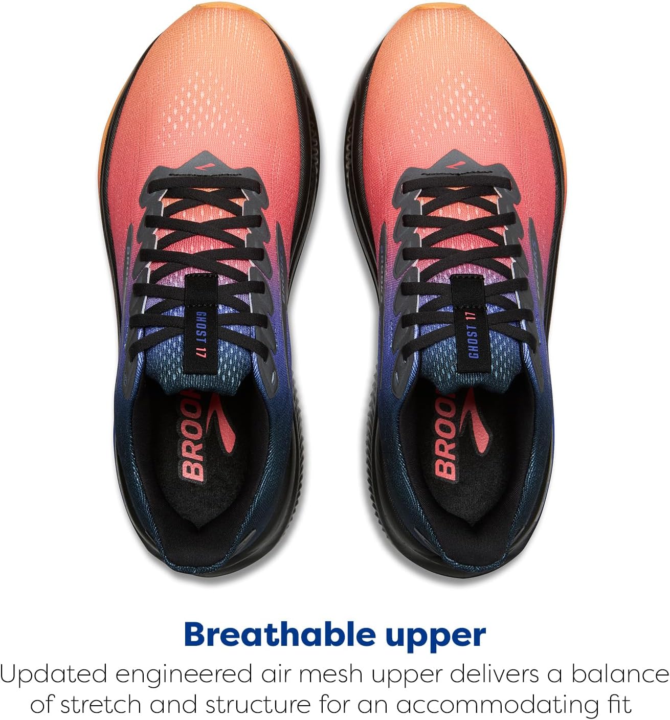 Brooks Women's Ghost 17 Running Shoes - Lightweight & Comfortable | Perfect for All-Day Wear
