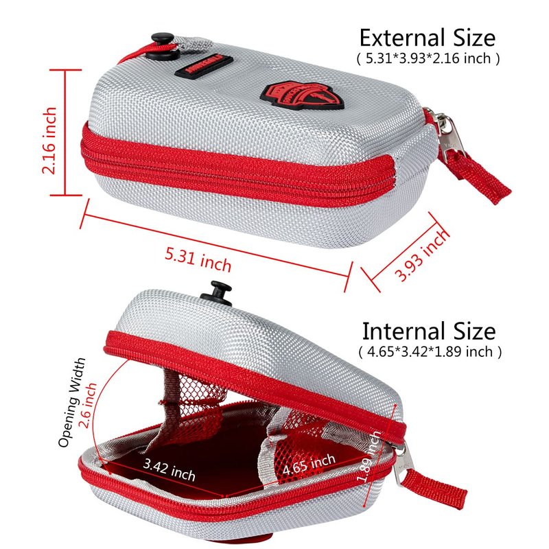 JAWEGOLF Carrying Cases Golf Rangefinder Case Bag Compatible Bushnell Callaway Or Other Laser Rangerfinder (Silver)