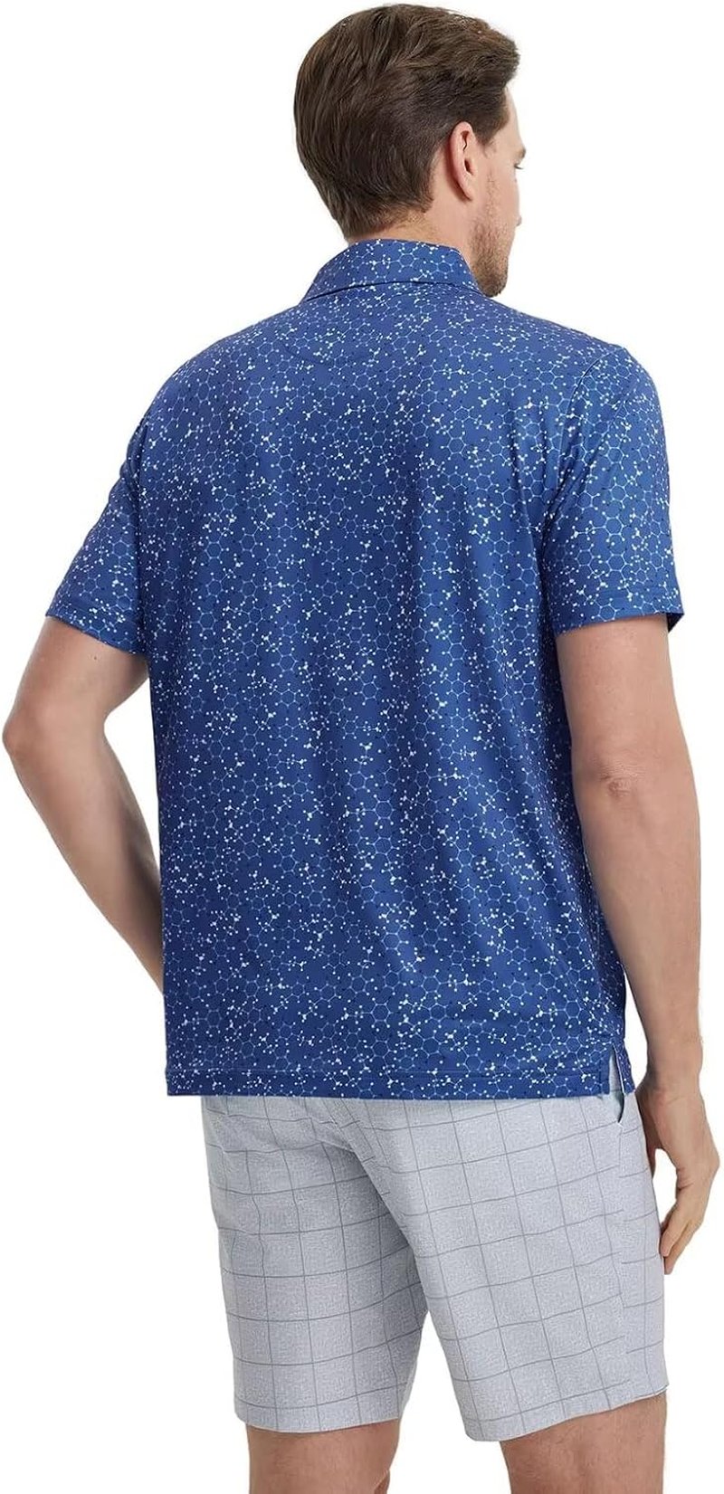 Mens Golf Shirt - Short Sleeve Moisture-Wicking Polo | Performance Dry Fit Patterns