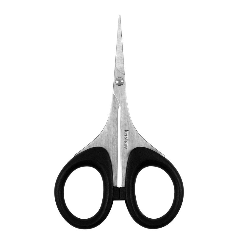 Kershaw Skeeter 3 Precision Fine Tip Scissors, Black, Stainless Steel Blades, Multi-Purpose Scissors for Fly Tying and Trimming, for Cutting Deer Hair, Wire and Tinsel