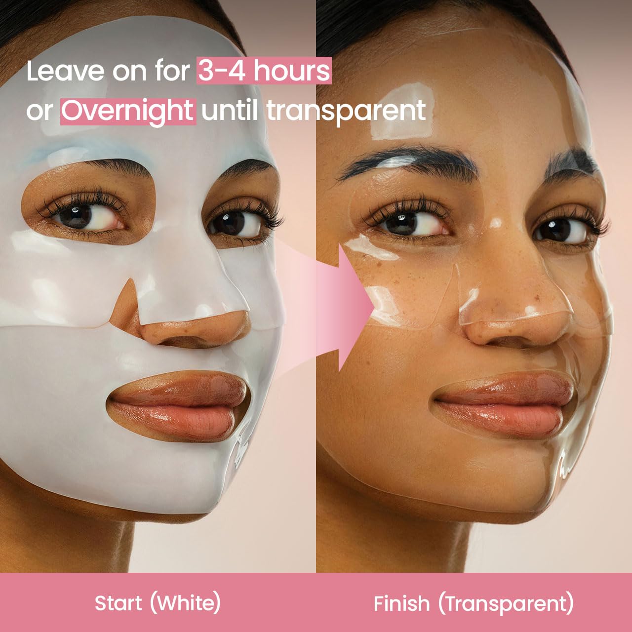 Bio-Dance Bio-Collagen Deep Hydrating Hydrogel Face Mask - Pore Minimizing & Plumping | 1.19oz (34g) x 4 Pack