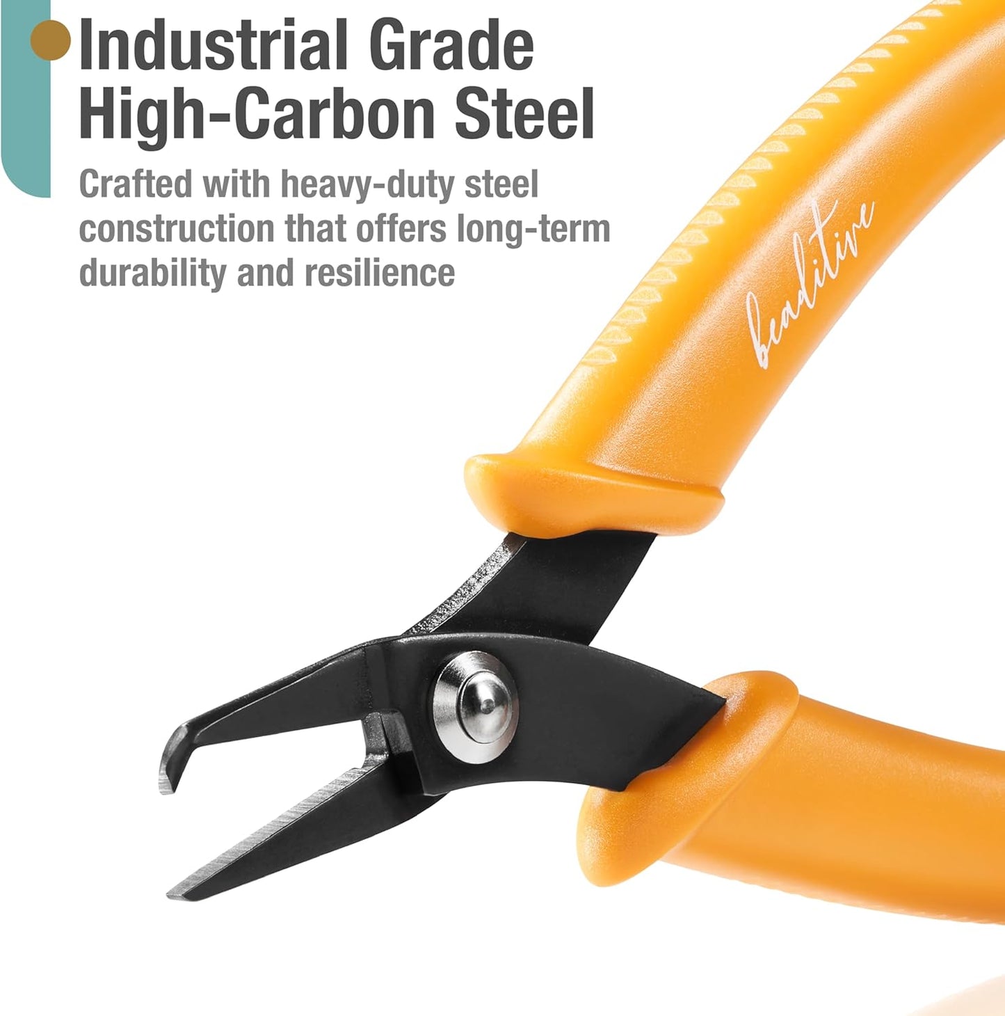 Beaditive Split Ring Pliers - High-Carbon Steel Jewelry Making Tool | 5-Inch Honeycomb Design