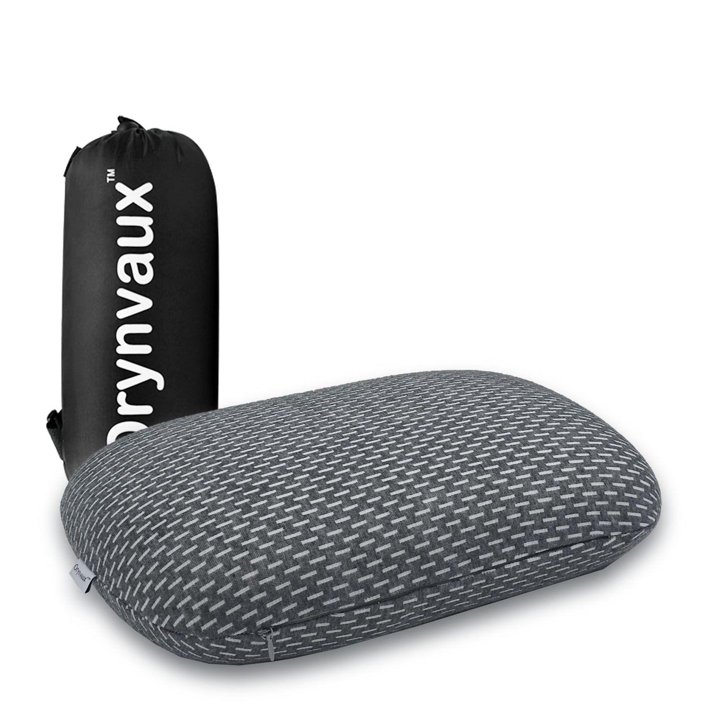 Orynvaux Memory Foam Camping Pillow - Lightweight & Portable Small Travel Pillow for Airplane & Train Travel, Camping, Backpacking, Removable Washable Cover, Easy to Clean, Includes Storage Bag