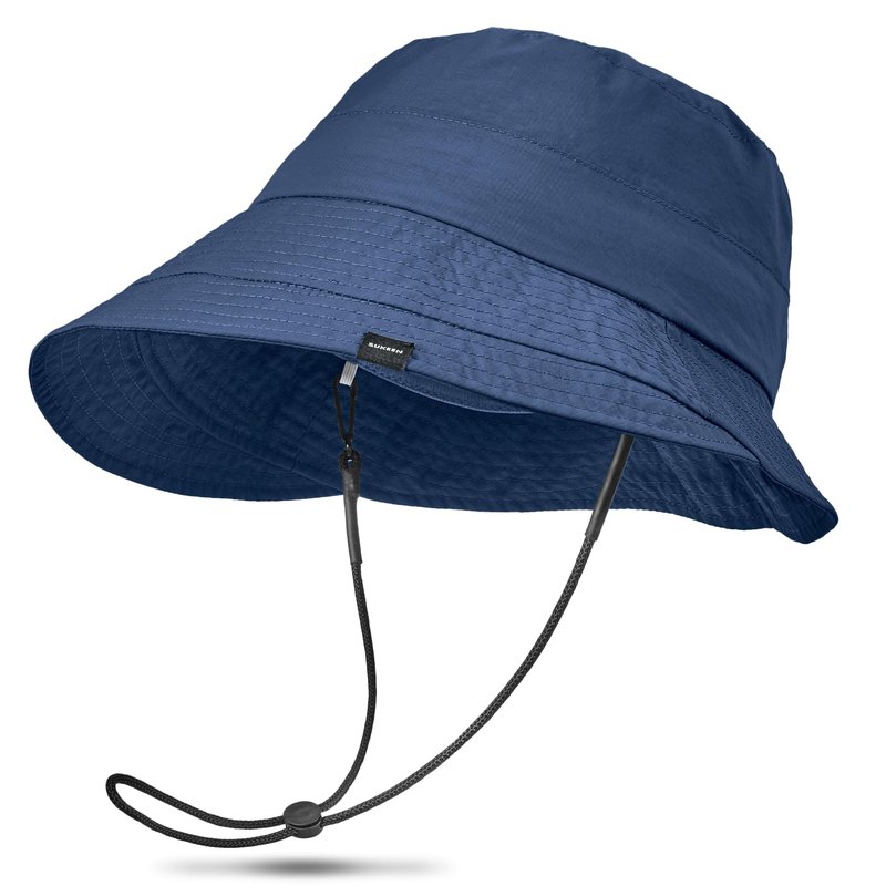 Sukeen Lightweight Bucket Hat for Women Quick-Dry Hiking Hat Packable Foldable UV Sun Hat for Outdoor Activities Navy Blue