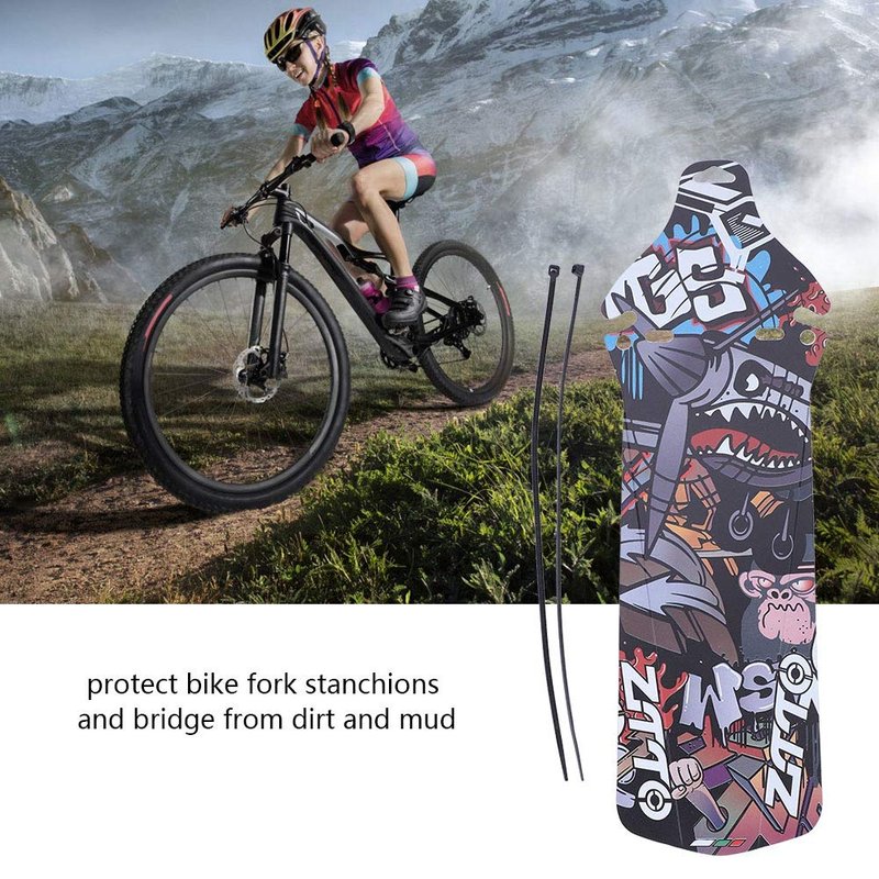 Qiilu Bicycle Saddle Mudguard, Road Mountain Bike Bicycle Rear Wheel Tire Mudguards Mud Guard Accessory