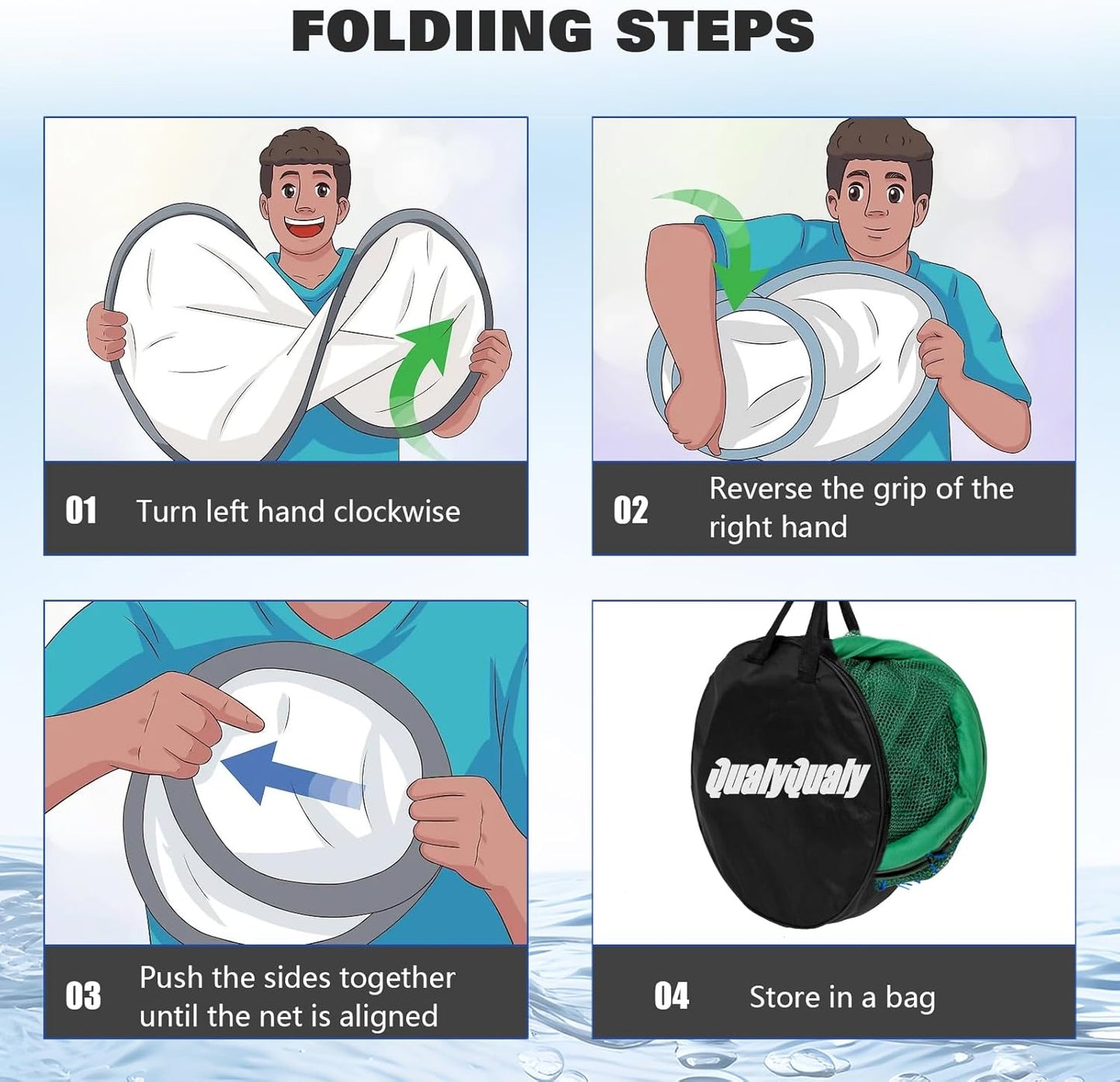 Floating Fish Basket - Extra Large 41/73 Gallons | Fully Foldable Collapsible Mesh Fishing Net Holder