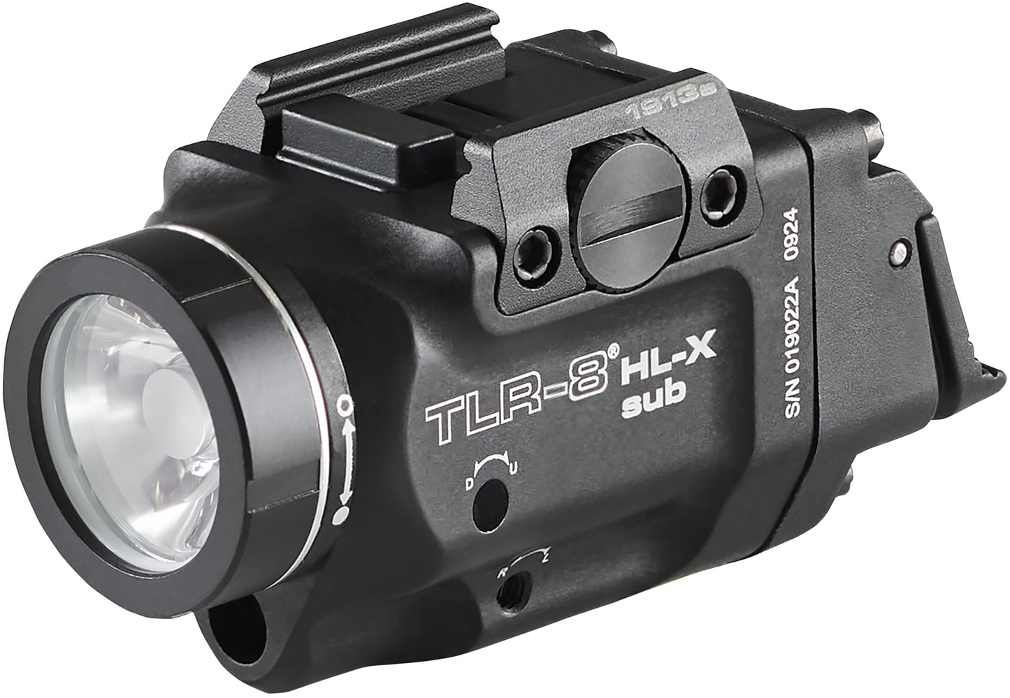 Streamlight 69468 TLR-8 HL-X sub USB 1000-Lumen Weapon Rail-Mounted Rechargeable Tactical Flashlight with Integrated Red Aiming Laser for Select 1913 Only, Black