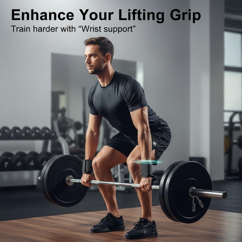 VDYXEW Weight Lifting Hooks for Deadlifting (Pair), 660Lbs Capacity Non-Slip Wrist Support Straps for Men & Women, Gym Wrist Wraps for Pull Up, Fitness, Strength Training, Bodybuilding Workout