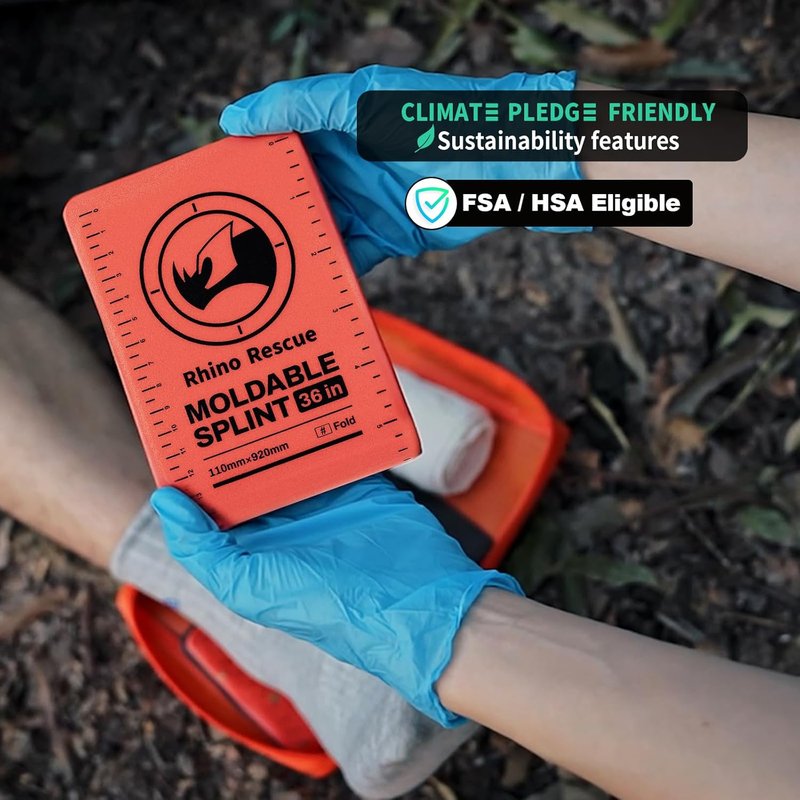 First Aid Splint - 36" X 4.3" Orange-Gray | Keeps Bones in Position