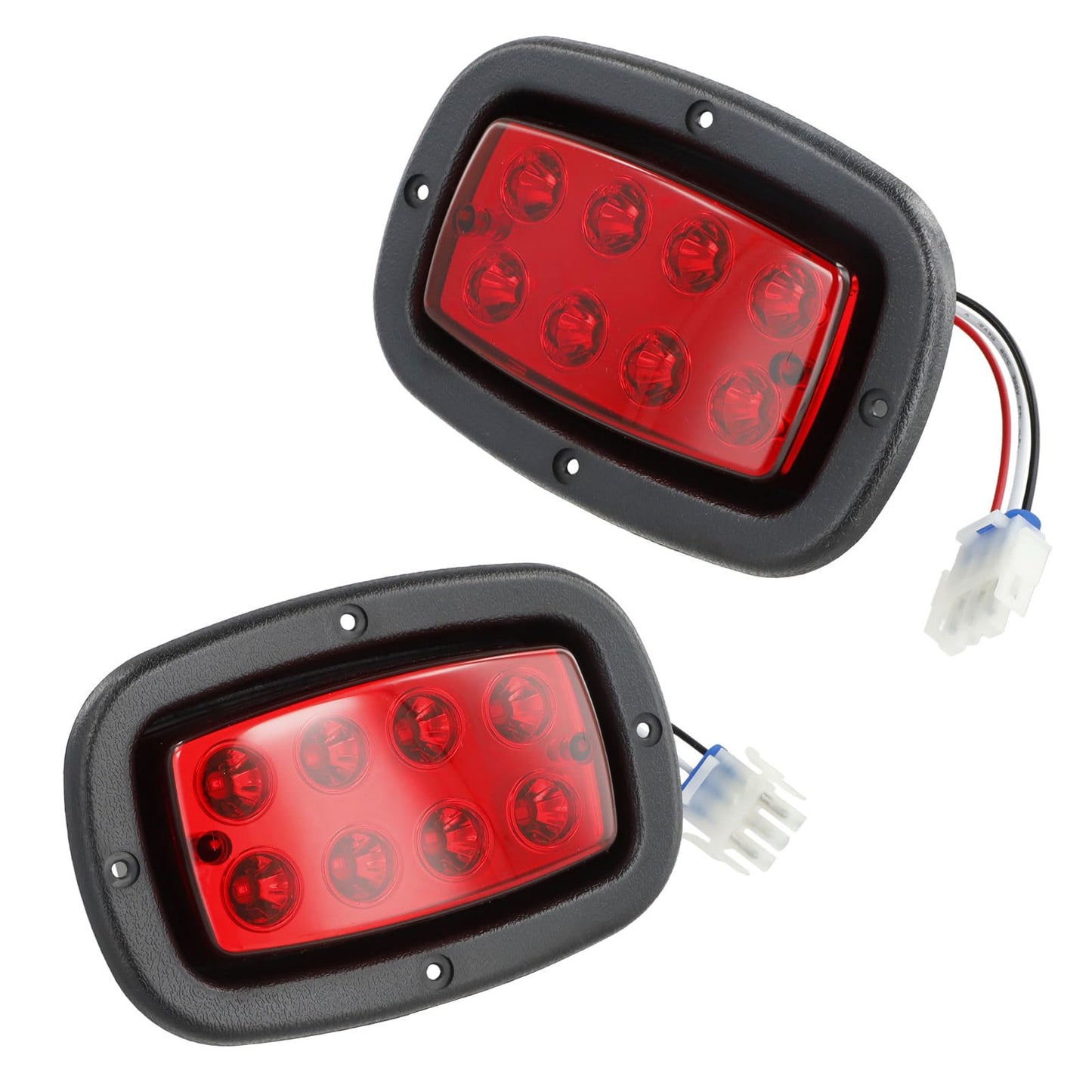 Roykaw Golf Cart Tail Lights Compatible with Club Car DS (1982-up) and Yamaha G14/G16/G19/G22 Gas and Electric Vehicles, 12 V Golf Cart LED Rear Lights Kit, OEM# 1017035