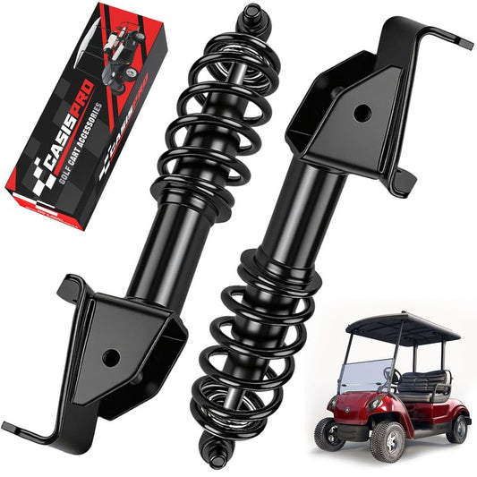 Golf Cart Front Shock Absorbers for Yamaha Drive G29 2007-2016, Yamaha G29 Shocks with Springs fit Passenger and Driver Side, OEM# JW2-F3390-00-00 JW2-F3350-00-00, 2PCS
