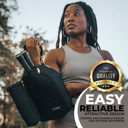 IZARI Pickleball Bags for Women with Fence Hook | Stylish Pickleball Bag for Men, Featuring Easy Access, Ample Storage and Durable Design | Pickleball Bags Unisex