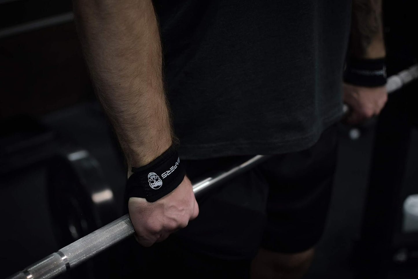 Lifting Wrist Straps for Weightlifting & Powerlifting - Padded Neoprene, 18 Inch Cotton Length